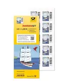 10 Stück 100Cent Briefmarken zufällig ausgewähltes Motiv + Heartforcards® Versandschutz
