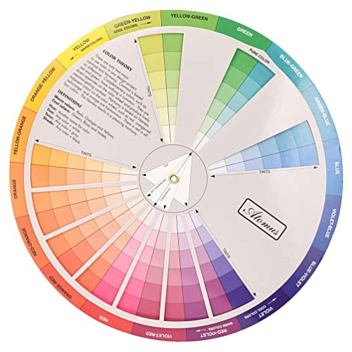 STOBOK Farbrad Farbmischrad Für Künstler Farbanpassung Farbrad Kreatives Farbrad Für Farbmischung Lernanleitung Make-Up-Mischtafel Diagramm