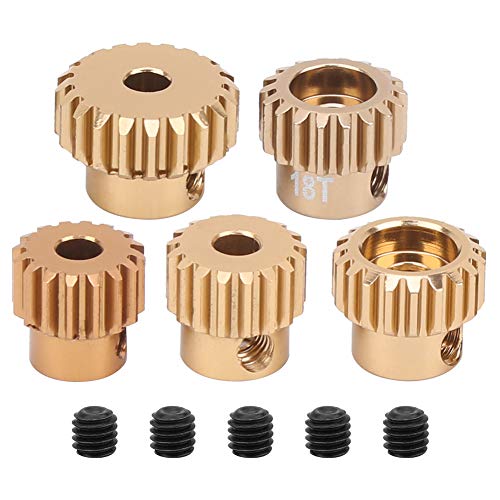 5 Stück Aluminiumlegierung 48P Ritzel Motor Getriebe Kit Passend für S CS R31 SCX10 AX10 1:10 RC Drift Rennwagen Exquisite Handwerkskunst