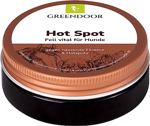 GREENDOOR Hot Spot Balsam 50ml, Fell vital Hund, bei punktuellen Entzündungen, Linderung des Juckreizes, Regeneration der Haut