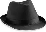 Beechfield Fedora Hut, Large / X-Large,Schwarz