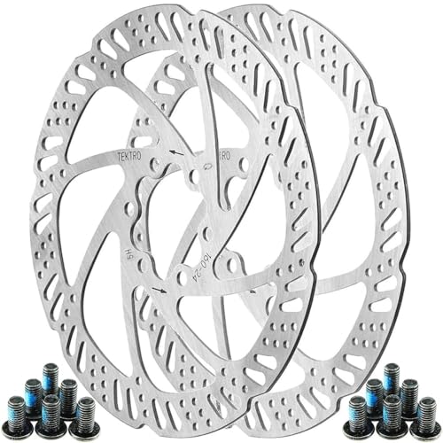 2 Stück Fahrrad Bremsscheibe, Fahrrad Scheibenbremsen, Centerlock Werkzeug Bremsscheibe mit 160mm Scheibenbremse Fahrrad für Mountainbike Rennrad Reiten Fahrrad