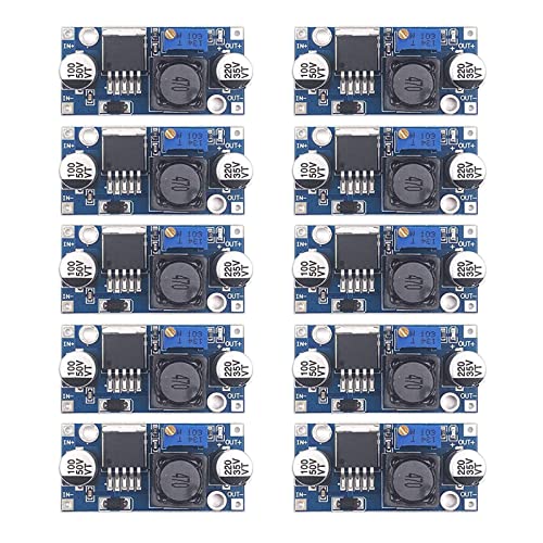 Step Down Converter Binghe 10 Stücke DC-DC 3A Buck Converter,Step-Down Wandler Modul,Spannungsregler, Einstellbares Netzteil Abwärtsmodul, 3.2-46V zu 1.25-35V Einstellbares Netzteil Abwärtsmodul