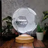 Fußball geschenke für jungen Mädchen Geschenkelampe Fussball 3D Nachtlich Led Lampe Geburtstagsgeschenk 7 8 9 10 jahre Zimmer Schlafzimmer