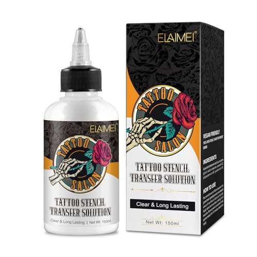 150ML Tattoo Stencil Transfer Gel Tattoo Transfer Creme Gel Tattoo Transfer Creme Tattoo Schablonenzubehör Creme für Tattoo Schablone，für Verstärkt Tattoo Farben