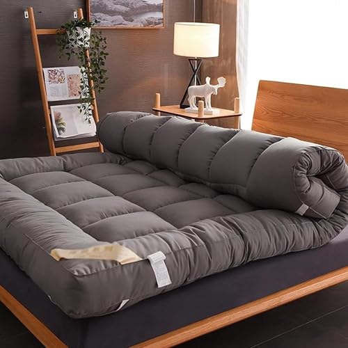 Hhllyujff Japanische Bodenmatratze, Futon-Matratze Für Erwachsene, Weiche Faltbare Tragbare Matratze, Doppelte Einzelne Japanische Futons, Japanische Tatami-Rollmatte Faltbar(90 * 200cm)