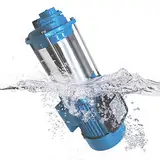 Kreiselpumpe Edelstahl 2200W 2850RPM 10 Bar Durchflussmenge 4000L/H Ansaughöhe 10m Förderhöhe 100m Hauswasserwerk Gartenpumpe Wasserpumpe für Kühlsystemen Flüssigkeitstransport