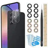 YHX-OU 2 Stück Kamera Linse Glas Ersatz für Samsung Galaxy A54 5G Kameraglas hinten + 2 Stück für Galaxy A54 5G Kamera Schutzfolie Linse Kameraschutz