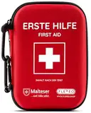 Erste Hilfe Set Outdoor nach DIN 13167 - Reiseset für Unterwegs, zum Wandern, Camping, Motorrad, Fahrrad - First Aid Kit für den Notfall - Praktisches Erste-Hilfe-Set für Outdooraktivitäten