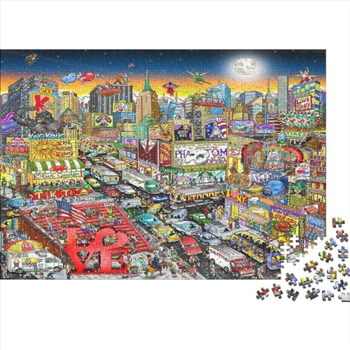 Geschäftszentrum Puzzles 300 Teile Schwer Puzzle Spielzeug Pädagogisches Spiel Impossible Herausforderung Spielzeug Für Erwachsene Kinder 300pcs (40x28cm)