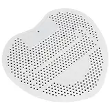 lyrlody Sieb für Urinal und Deodorant, Herzförmiger Urinalfilter, Urinalsieb für Medizinische Einrichtungen und Industrielle Orte, Beseitigt Bestimmte Gerüche, 19 X 17 X 0,5 cm(Weiß)