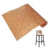 Wiener Geflecht, Rattan Gurtband PE Rattan Geflecht, Handgemachtes Rattan Kunsthandwerk für DIY Möbeldekoration, Wabengeflecht Stuhlflechtrohr, Flechtrohrgewebe (Kaffee - 40×100 CM)