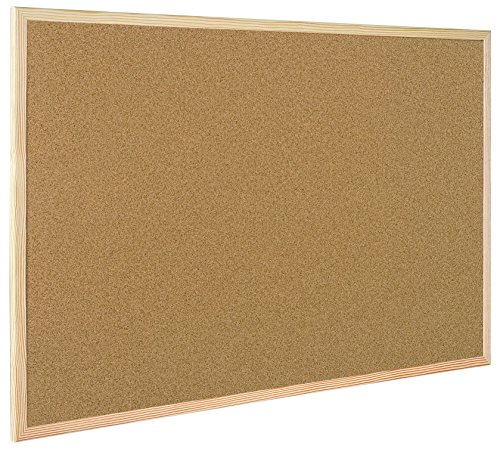 Bi-Office Korktafel / Pinnwand mit Holzrahmen- 5 Größen wählbar - 60 x 40 cm