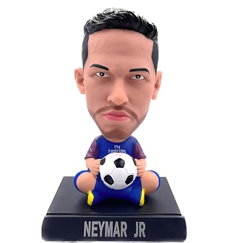 Doyomtoy Fußball-Star-Dekorationen für Zimmerdekoration, Desktop-Ornamente, Auto-Puppen, Fußball-Stars Messi, C Luo, Beckham, Neymar...