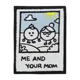 Finally Home Klett Patch - Me and Your Mom | Klett Patch lustig, Retro Velcro Patches, Deine Mutter Aufnäher, Witziges Bundeswehr Abzeichen, Old School Spruch Badge, Vintage Flicken