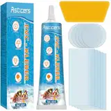 Pool Reparaturset, Heavy Duty Poolfolie Reparaturset, Wasserdichtes Pool Flickzeug, PVC Reparaturset ist für Aufblasbare Gegenständen, Whirlpools, oberirdische Pools, Aufblasbare Spa-Pools (60g)