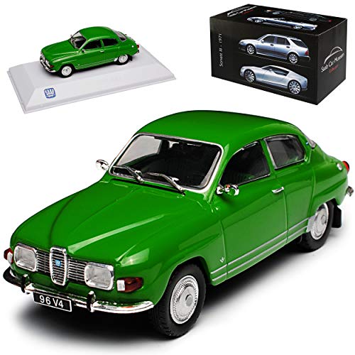 Atlas Saab 96 V4 Limousine Grün 1960-1980 1/43 Modell Auto