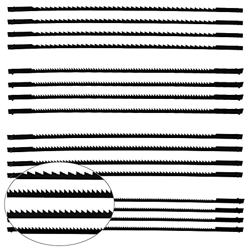 TXErfolg 16 Stück Dekupiersägeblatt 127mm Feinschnitt Laubsägeblätter mit Stift 10/15/18/24 Zähne passend für Dekupiersägen für Elektrowerkzeug Zubehör Holzbearbeitung, für Holz