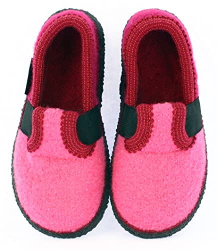 Beck Unisex Kinder Bobby Hausschuhe, Pink, 34 EU