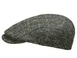 Hut-Kaufen Sportmütze Harris Tweed Einteilige Flatcap - Grau (50) - 58 cm