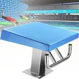 JJENXYYDS Sprungplattform,Pool Sprungturm Hochwertiger Sprungstand,mit 304-Edelstahlbasis,rutschfeste Gummioberfläche für den Wettbewerb,Für Schwimmbad/Schwimmpavillon/Professionellen Wettkampf,A