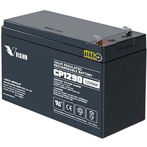 Vision CP1290 / 12V 9Ah AGM Blei Akku Batterie