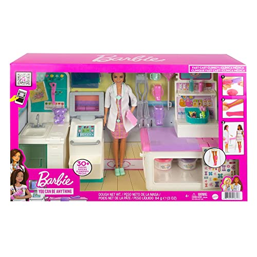 Mattel GTN61 Barbie ''Gute Besserung'' Krankenstation Spielset mit Puppe GTN60
