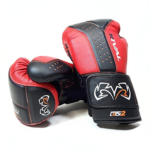 RIVAL RB10-INTELLI-SHOCK Boxhandschuhe, Schwarz / Rot