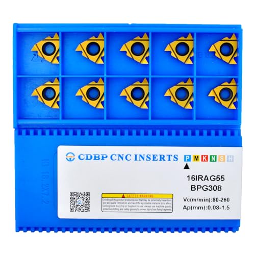CDBP 16IR AG55 Gewindeschneidplatten Außen Innengewinde Wendeschneidplatten, 10 Stück