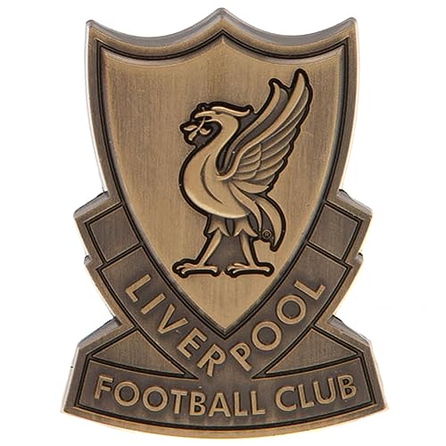 Liverpool FC Retro-Knopf, goldfarben antik-optik, Einheitsgröße