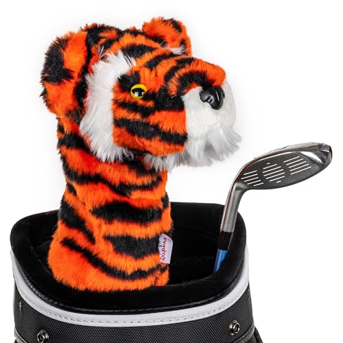 Daphne's Headcovers Tiger Schlägerhauben, Ora/Schwarz/Weiß