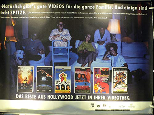 Das Beste aus Hollywood jetzt in Ihrer Videothek - Poster 120x80cm gerollt