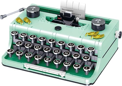 820-teilige Retro-Schreibmaschine, Retro-Vintage-Schreibmaschinenmodell, Retro-Dekoration, Bastelbox-Design, Manuelle Bedienung, Einfaches Verstauen Und Aufbewahren, Bestes Nostalgisches Geschenk for