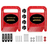 POHOVE 1pair Featherboard Doppel Feder Platte Feder Loc Platte Verstellbar Holzbearbeitung Sicherheit Gerät Feder Brett Für Tischsäge Band Säge Router Tisch Zaun Miter Gauge Schlitz Holzbearbeitung