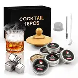 Cocktail Smoker Kit,Whisky zubehör Smoker Kit mit 6 Geschmacksrichtungen Holzchips,Old Fashioned Whiskey Smoker Drinks Kit,EIN tolles Geschenk für Väter, Ehemänner, Freund und Cocktail-Liebhaber