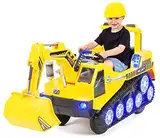 Actionbikes Motors Kinder Elektroauto D2811 | Fernbedienung mit First Funktion - Kinderauto elektrisch - Elektrofahrzeuge - Bagger bis 6 km/h - Baufahrzeuge - Elektro Auto für Kinder ab 3 Jahre