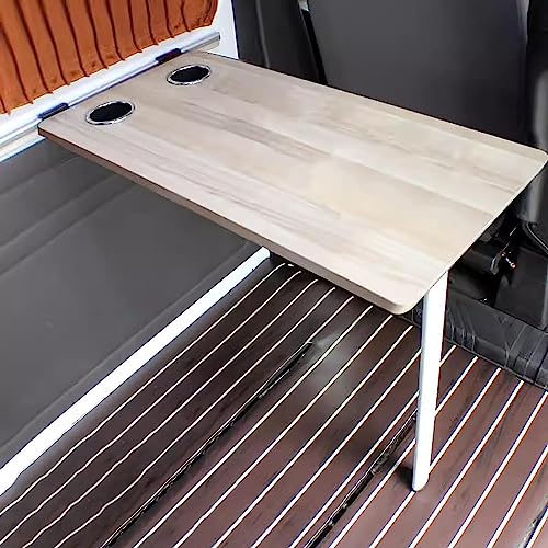 Ddasam Wohnmobiltische mit 2 Schalenschlitzen wohnmobiltische klappbar Yachting-Tische campingtisch klappbar für Campingausflüge, Wohnwagen, Wohnmobil, Autofahrten