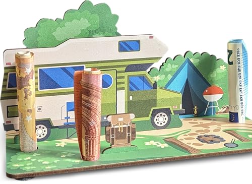 Geschenkkarte Wohnmobil - Wohnmobil 3D-Holzkarte | Geldgeschenke, Klappkarte Camping, Wohnmobil Geschenk, Reisegutschein Für Urlaub Mit Wohnmobil, Camper, Camping Trip