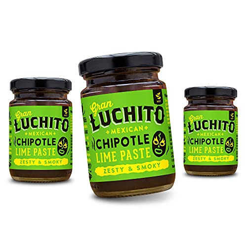 Gran Luchito Mexikanische Chipotle-Limette (3 Stück) | Hergestellt mit frischen mexikanischen Limetten und rauchigen Chipotle-Chilis – perfekt zum Kochen mexikanischer Speisen