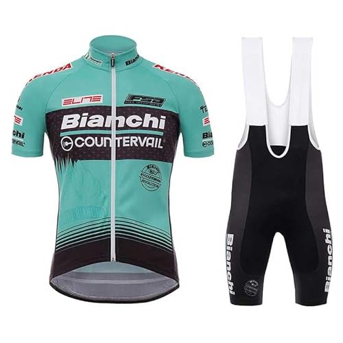 beyleaycau Herren Radtrikot Set Kurzarm Herrentrikot und Radhose Atmungsaktiv und Schnell Trockend Rennrad trikot herren