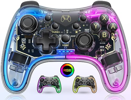 HELLCOOL Switch Controller, Kabellos Spiele Controller für Nintendo Switch, Controller Switch Zubehör für Nintendo Switch/Lite/OLED Konsolen