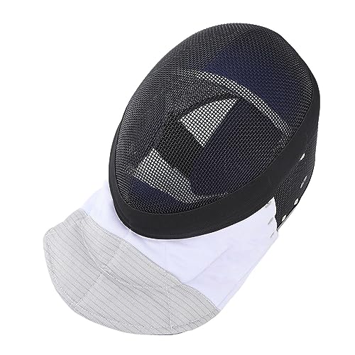 RiToEasysports CE350N-Standardmasken, Zuverlässiger Schutz, Verdickte Lätzchen, Blendfreie Oberfläche, Leicht und Bequem, Fechtmaske mit Metallgeflecht und Wasserdichtem Futter (XL)