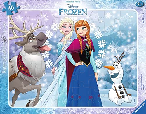 Ravensburger 06141 and Disney Frozen The icequeen Anna und Elsa Kinderpuzzle, Teal/Turquoise green