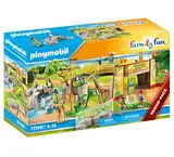 PLAYMOBIL Family Fun 71190 Mein großer Erlebnis-Zoo mit Spielzeugtieren, Spielzeug für Kinder ab 4 Jahren