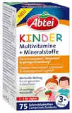 Abtei Kinder Multivitamine + Mineralstoffe - Für ein gesundes Aufwachsen* von Kindern - Ab 3 Jahren - Mit 21 wichtigen Nährstoffen - Glutenfrei, Laktosefrei, Gelatinefrei - 75 Schmelztabletten