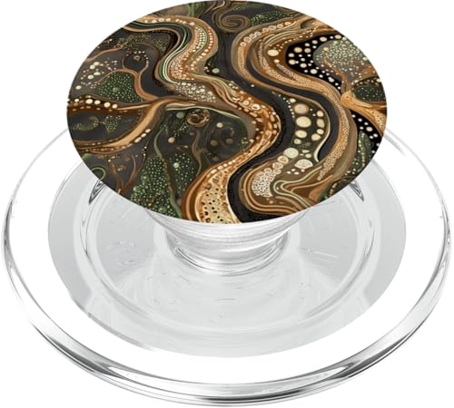 Earthy Tones abstraktes Baumzweig-Kunstwerk PopSockets PopGrip für MagSafe