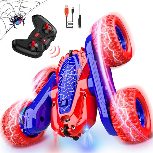 Ferngesteuertes Auto ab 3 4 5 6 7 8 Jahre, Spielzeug ab 3-10 Jahre Junge Monstertruck, 4WD RC Auto Spider Spielzeug Geburtstags Geschenke für Kinder, Junge & Mädchen Man - Outdoor Spielzeug