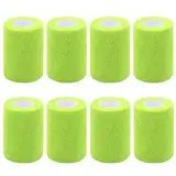 QiGui 8 Stück Selbstklebender Verband 7.5cm x 4.5m Verbandsmaterial für Pferde, Hunde & Menschen - Selbsthaftende & Elastische Bandage - Fixierbinde Haftbandage Selbstklebend