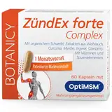 ZÜNDEX FORTE COMPLEX - 60 MSM Kapseln Hochdosiert - OptiMSM, Boswellia Serrata Weihrauch, Curcuma, Myrrhe, Ingwer, Cranberry, Vitamine, Spurenelemente