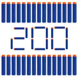 200 Pfeile Darts für Nerf Zubehör, Darts Bullets für N-Strike Elite Series, Refill Darts passend für N-Strike Elite Series Blasters Nerf Spielzeug Pistole, Blau